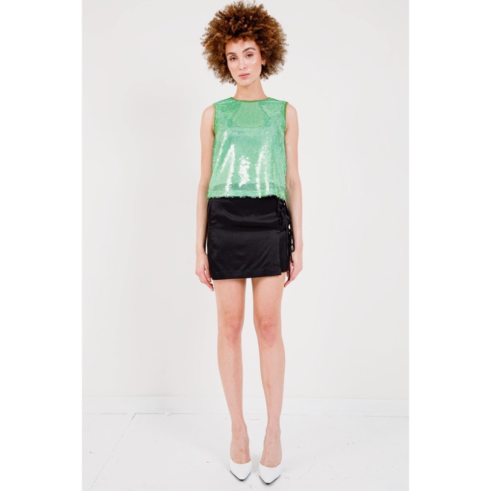 NWT Opening Ceremony Y2K Paillette Glitter Tank 2